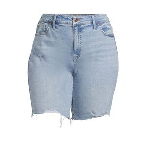 Terra & Sky‎ Plus Size Distressed Bermuda Denim Shorts NWT Size 20W